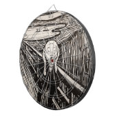 The Scream (1895) Edvard Munch Woodcut Fine Art Dartbord (Voorkant Rechts)