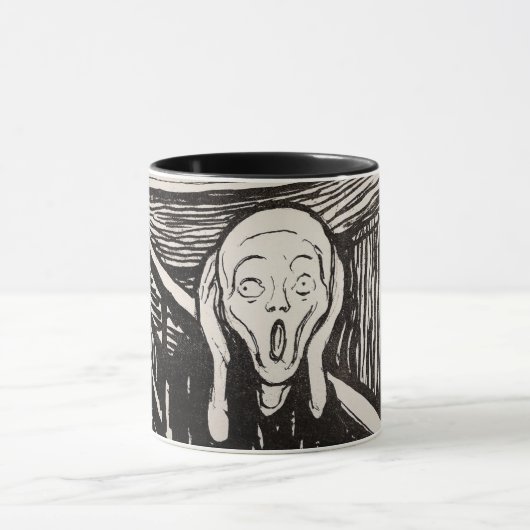 The Scream (1895) Edvard Munch Woodcut Fine Art Mok (Midden)