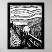 The Scream by Edvard Munch Poster (Voorkant)