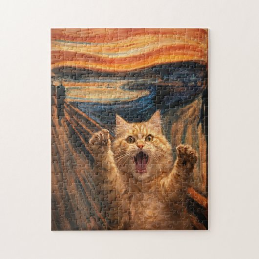 The Scream Cat Parody Art                          Legpuzzel (Verticaal)