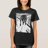 The Scream – Edvard Munch Art (Inverted) T-Shirt (Voorkant)