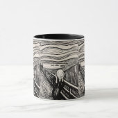 The Scream – Edvard Munch – Custom Text Mok (Midden)