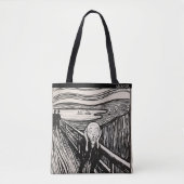 The Scream – Edvard Munch – Custom Text  Tote Bag (Voorkant)