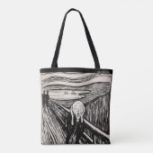 The Scream – Edvard Munch – Custom Text Tote Bag (Achterkant)