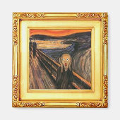 The Scream, Fine Art by Edvard Munch Magnet (Voorkant)