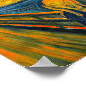 The Scream, FIne Art van Munch, Poster (Hoek)