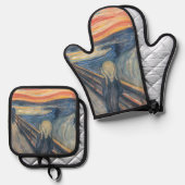 The Scream Ovenwant & Pannenlap Set (Voorkant / Achterkant)