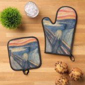 The Scream Ovenwant & Pannenlap Set (Top down)