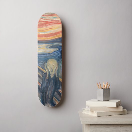 The Scream Persoonlijk Skateboard (Muurkunst)