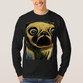 The Scream Pug Version  Cute Dog T-shirt (Voorkant)
