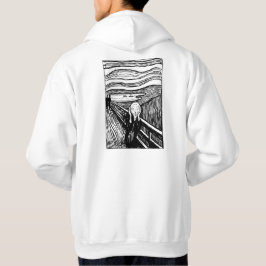 The Scream van Munch – Gepersonaliseerde Zwarte Li Hoodie