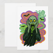 The Scream – Zombie Cartoon Kaart (Voorkant / Achterkant)