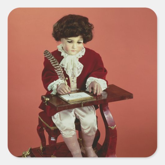 The Scribe Vierkante Sticker (Voorkant)