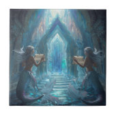 The Scroll Keepers of the Deep” Tegeltje (Voorkant)