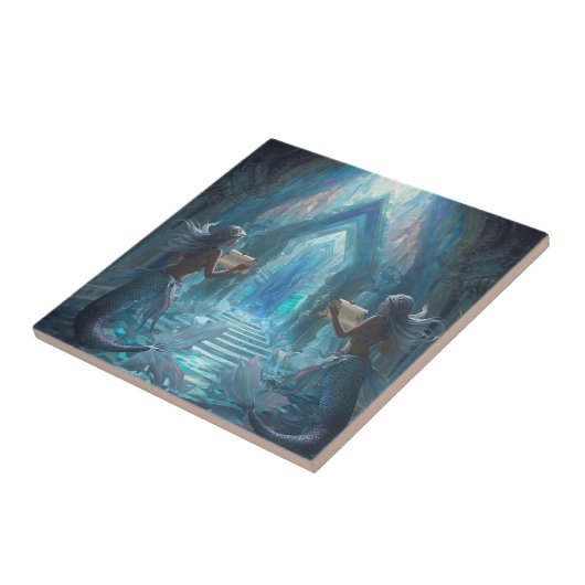 The Scroll Keepers of the Deep” Tegeltje (Zijkant)