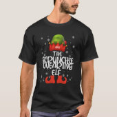 The Scrunchie die Elf Familie draagt die Christma  T-shirt (Voorkant)