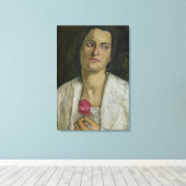 The Sculptress Clara Rilke-Westhoff 1905 Canvas Afdruk (Insitu (Houten vloer))