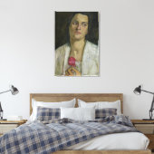 The Sculptress Clara Rilke-Westhoff 1905 Canvas Afdruk (Insitu (Slaapkamer))