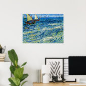 The Sea at Saintes-Maries by Vincent van Gogh Poster (Thuiskantoor)