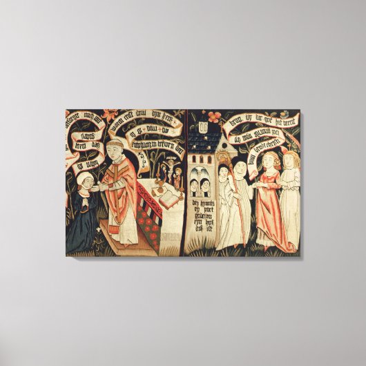 The Search after Truth, Duits, c.1490 Canvas Afdruk (Voorkant)