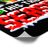 The Season Christmas Three Santa Reindeer Elf Coff Poster (Hoek)