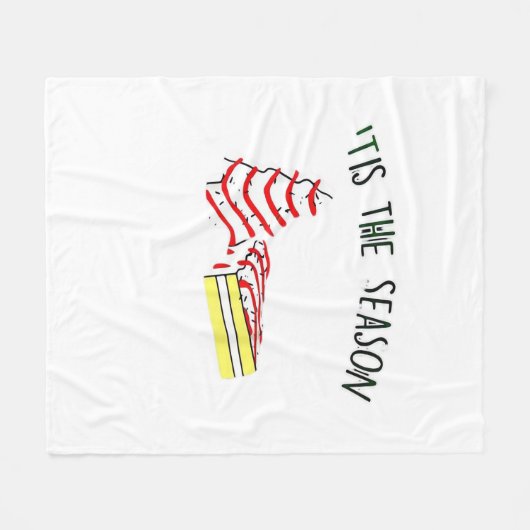 The Season Christmas Tree  Fleece Deken (Voorkant (Horizontaal))