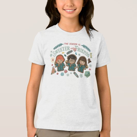 The Season is Sweeter with Friends Tri-Blend Shirt (Voorkant)