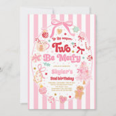 The Season Two Be Merry Christmas Bow 2nd Birthday Kaart (Voorkant)