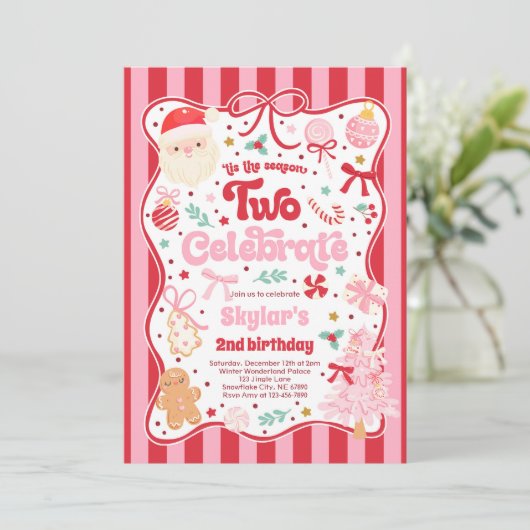 The Season Two Celebrate Christmas 2nd Birthday Kaart (Staand voorkant)