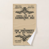 THE SECOND AMENDMENT IS MY GUN PERMIT  BAD HANDDOEK (Handdoek)