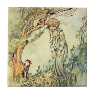 "The Secret Garden" Fairy Art van Charles Robinson Tegeltje
