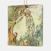 “The Secret Garden” Sprookjeskunst door Charles Ro Keramisch Ornament (Links)