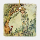 “The Secret Garden” Sprookjeskunst door Charles Ro Keramisch Ornament (Achterkant)