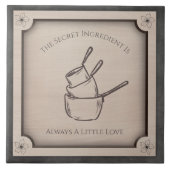 The Secret Ingredient Is Always Love Decorative Tegeltje (Voorkant)