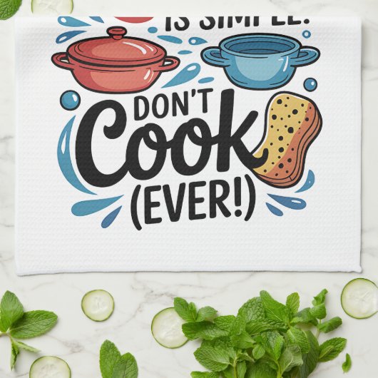 The Secret To A Clean Kitchen..... Theedoek (Gevouwen)