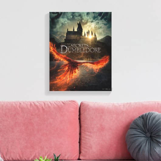 The Secrets of Dumbledore Theatrical Poster Canvas Afdruk (Insitu (Woonkamer))