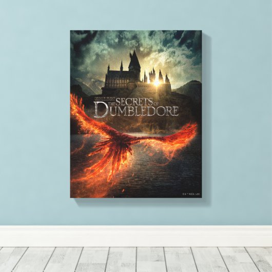 The Secrets of Dumbledore Theatrical Poster Canvas Afdruk (Insitu (Houten vloer))