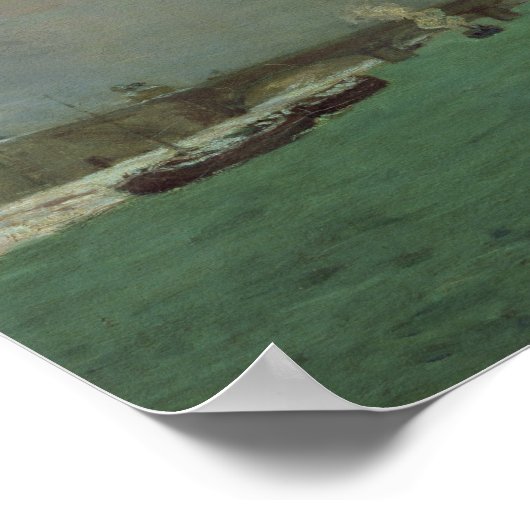 The Seine at the Pont d'Iena, Winter, 1875 Poster (Hoek)