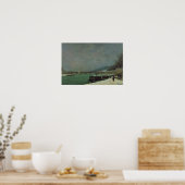 The Seine at the Pont d'Iena, Winter, 1875 Poster (Keuken)