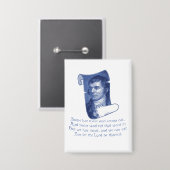 The Selkirk Grace Burns Night Supper Prayer Blue Button (Voorkant / Achterkant)
