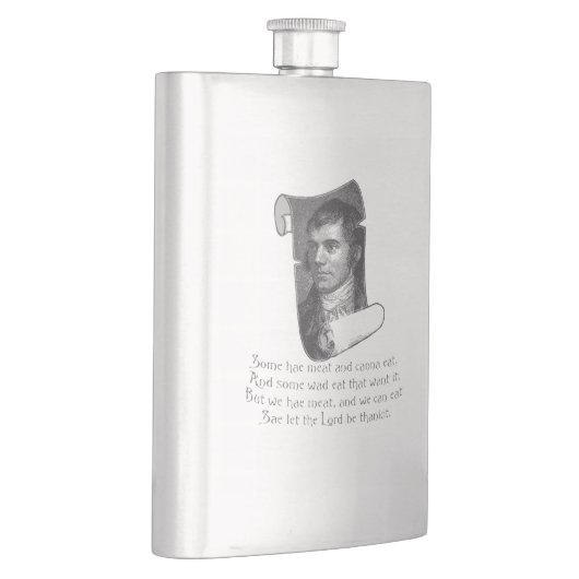 The Selkirk Grace Burns Night Supper Prayer Grey Flacon (Rechts)