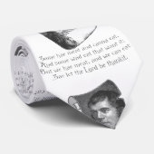 The Selkirk Grace Burns Night Supper Prayer Grey Stropdas (Opgerold)