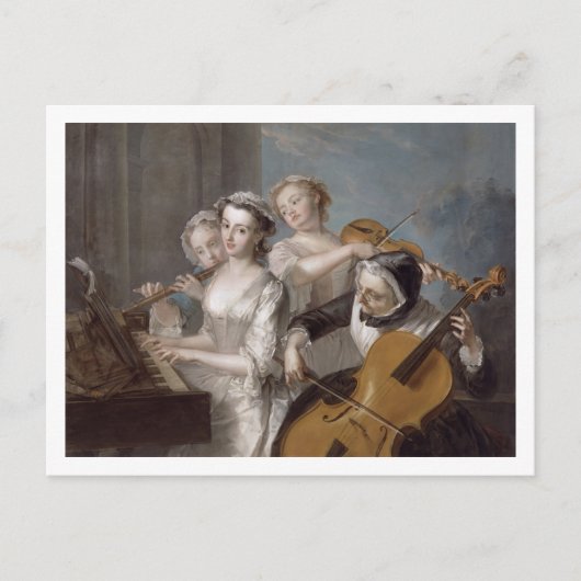 The Sense of Hearing, c.1744-7 (olie op canvas) Briefkaart (Voorkant)