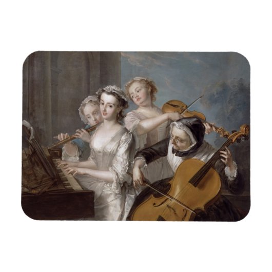 The Sense of Hearing, c.1744-7 (olie op canvas) Magneet (Horizontaal)