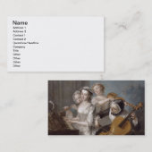 The Sense of Hearing, c.1744-7 (olie op canvas) Visitekaartje (Voorkant / Achterkant)