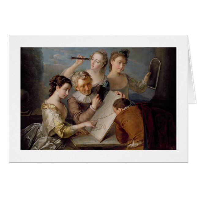 The Sense of Sight, c.1744-47 (olie op canvas) (Voorkant Horizontaal)