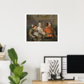 The Sense of Touch, c.1744-47 (olie op canvas) (zi Poster (Thuiskantoor)