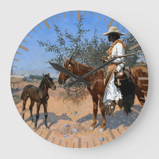 The Sentinel Frederic Remington 1889 Cowboy Theme  Grote Klok