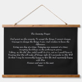 The Serenity Prayer Black Hangend Wandkleed (Voorkant)