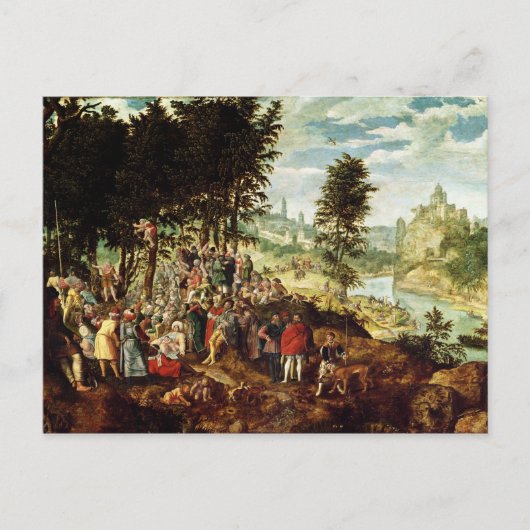 The Sermon of St. John the Baptist, c.1550 Briefkaart (Voorkant)